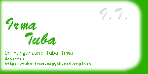 irma tuba business card